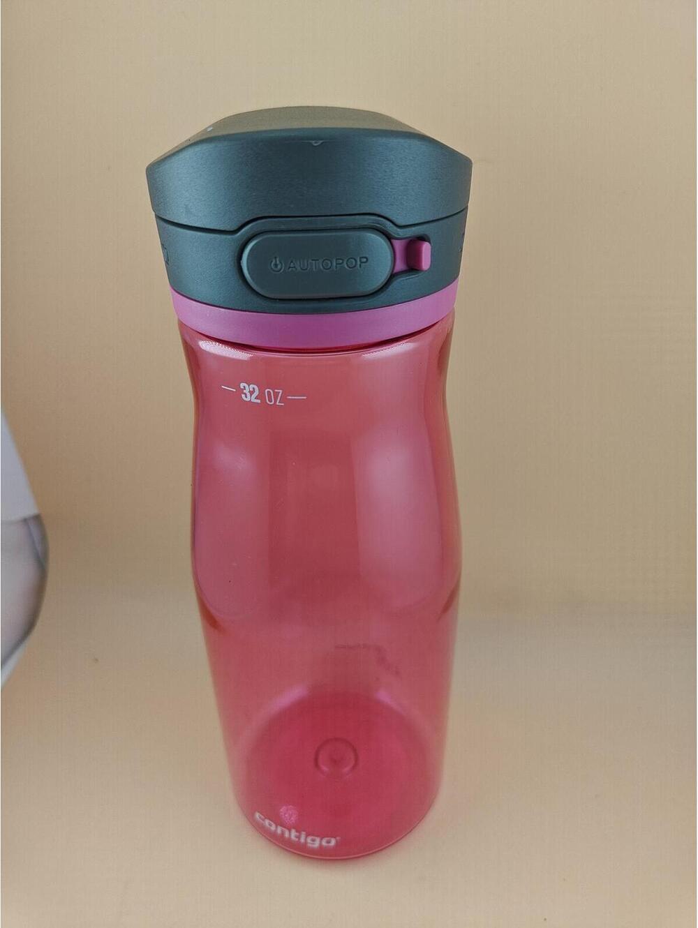 Contigo Autopop Water Bottle 32oz Pink Spill Proof Travel Mug
